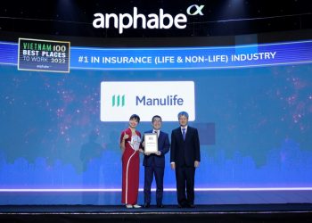 Manulife Việt Nam tiếp tục dẫn đầu ngành bảo hiểm trong bảng xếp hạng ‘Top 100 Nơi làm việc tốt nhất’