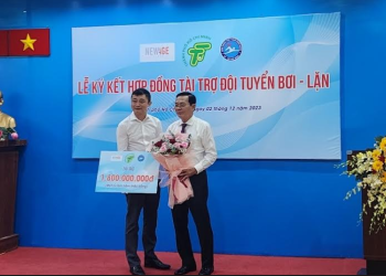 Công ty New Age Sports tài trợ cho đội tuyển bơi – lặn Thành Phố, giai đoạn 2024-2026