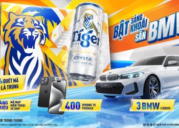 Tiger Crystal tung chương trình khuyến mại “Bật sảng khoái, săn BMW” với tỉ lệ trúng thưởng 100%
