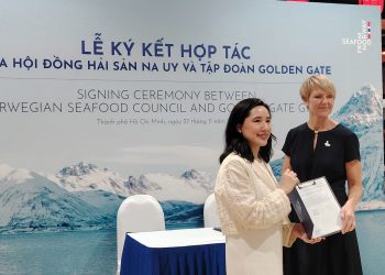 Lễ ký kết hợp tác giữa hội đồng hải sản Na Uy và tập đoàn GOLDEN GATE. 