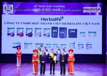 Herbalife Việt Nam đạt giải thưởng “Sản Phẩm Vàng Vì Sức Khỏe Cộng Đồng” lần thứ 10 liên tiếp