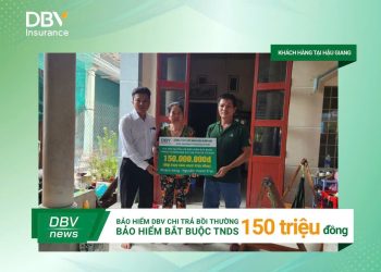 DBV chi trả 150 triệu đồng quyền lợi bảo hiểm TNDS tại Hậu Giang