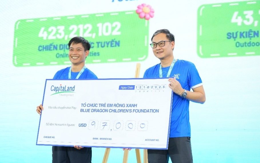 CapitaLand hỗ trợ 97.000 USD cho trẻ em, học sinh có hoàn cảnh khó khăn“Bước chân gắn kết yêu thương” mùa thứ ba tại Việt Nam