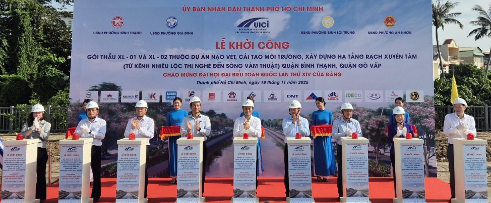 TP.HCM khởi công hai gói thầu hơn 2.370 tỷ đồng cải tạo rạch Xuyên Tâm